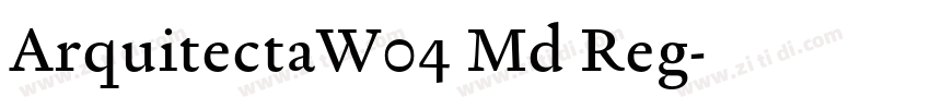 ArquitectaW04 Md Reg字体转换